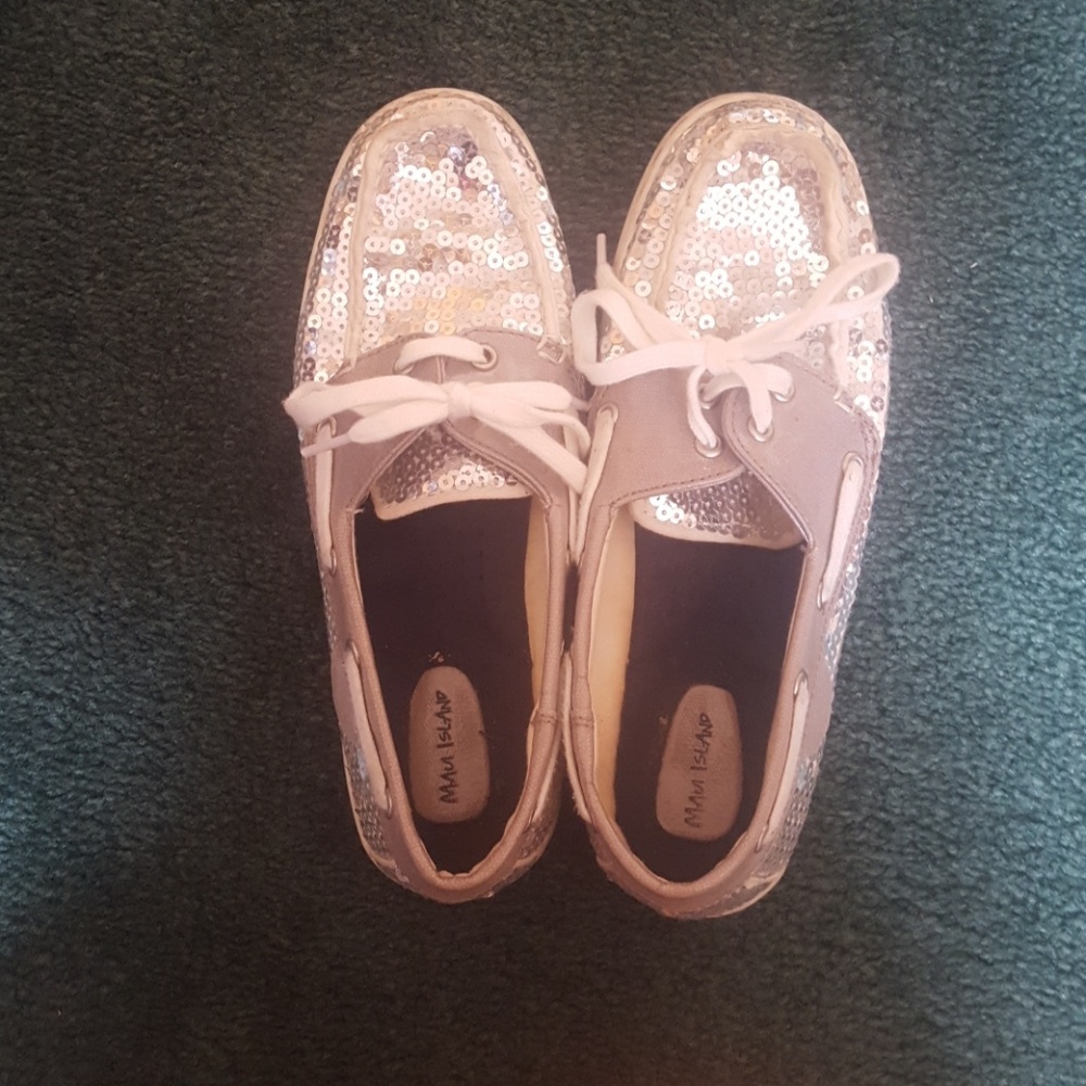 Fake sparkly Sperrys